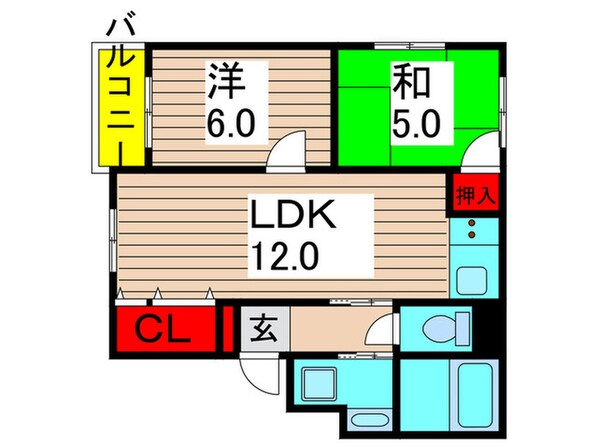 コーポ雅Ⅱの物件間取画像